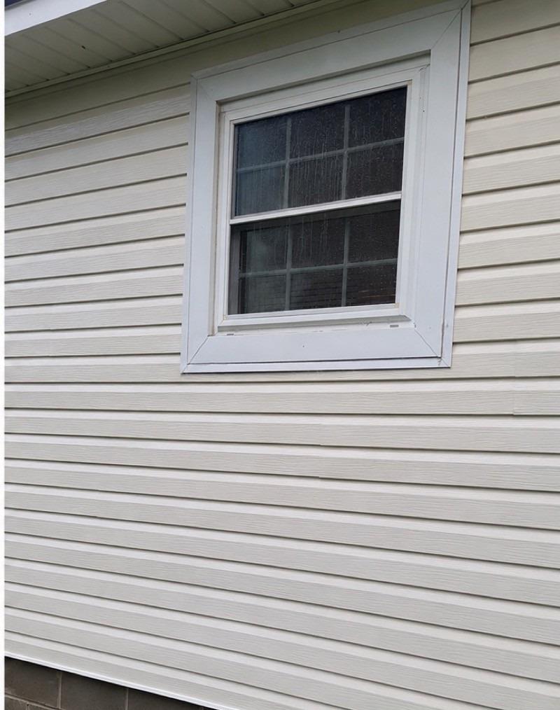 Clean vinyl siding after soft washing